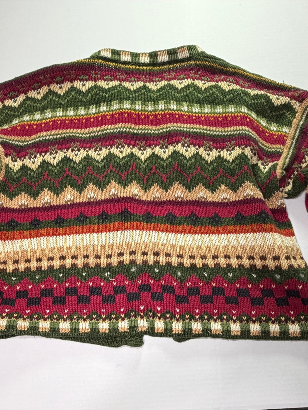 Heirloom Collectibles Harvest Cardigan Sweater Pumpkin Rooster Cottagecore L - Picture 7 of 7